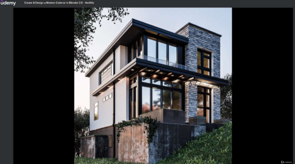 Create & Design a Modern Exterior in Blender 2.9